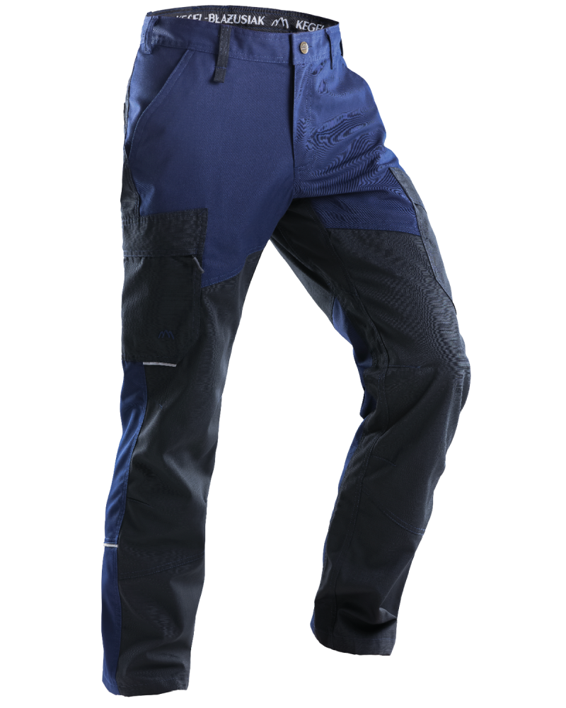 Spodnie robocze 5507 V-WORK, czarno-granatowe — prawy bok spodni