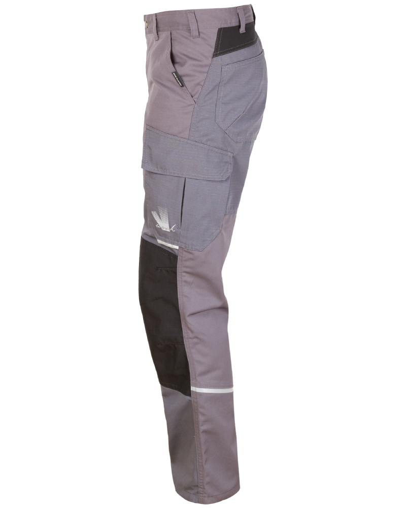 Spodnie robocze z Cordurą, odblaskami i strechem  518V - z lewego boku