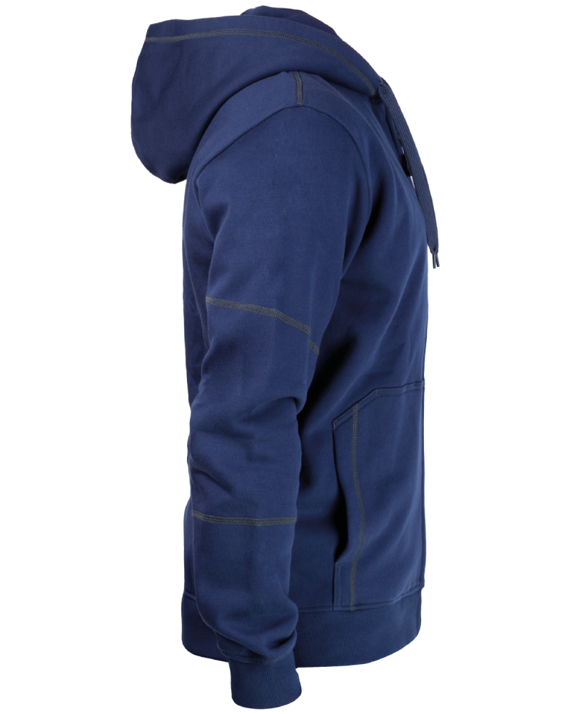 V-WORK Hooded Sweatshirt (navy blue) - side
