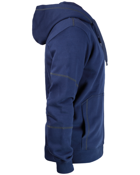 V-WORK Hooded Sweatshirt (navy blue) - side