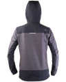 303V STRETCH Hooded Work Jacket (grey-black) - Back of the hooded jacket