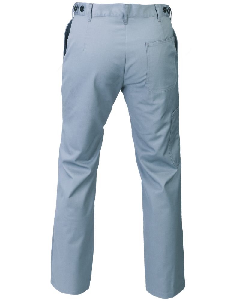 spodnie robocze 5004, popielate - tył spodni