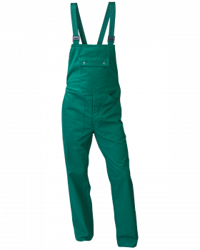 Ogrodniczki robocze 6015, zielone - przód spodni