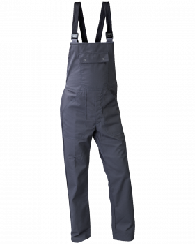 Ogrodniczki robocze 6015, szare - przód spodni