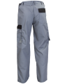 Spodnie robocze WORK, szaro-czarne - tył spodni