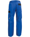 Spodnie robocze WORK, niebiesko-czarne - tył spodni