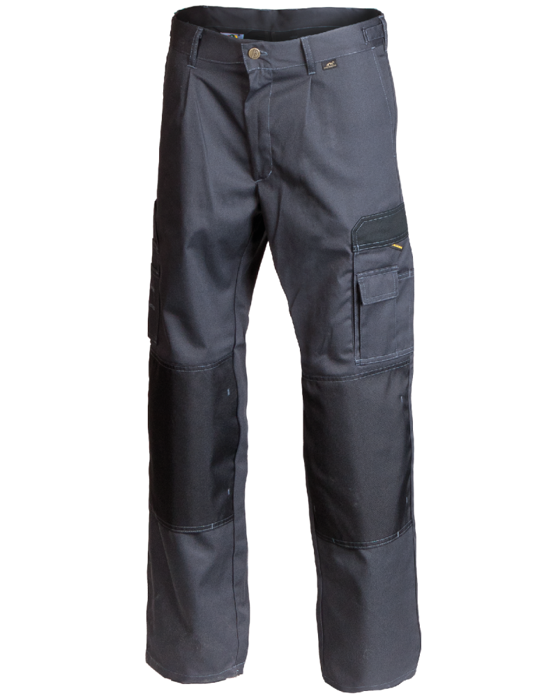 Spodnie robocze WORK, grafitowo-czarne - przód spodni 2