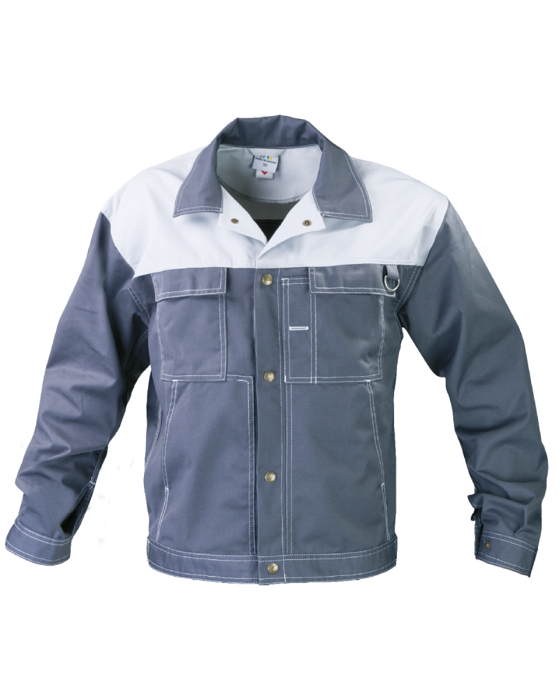 Bluza robocza Top, szaro-biała - przód bluzy