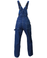 Ogrodniczki robocze TOP, granatowo-niebieskie - tył spodni