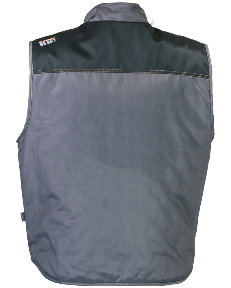 Kamizelka ocieplana Expert, szaro-czarna - tył kamizelki