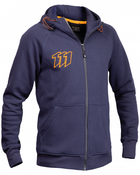 Bluza z kapturem Modern - Navy - bok bluzy