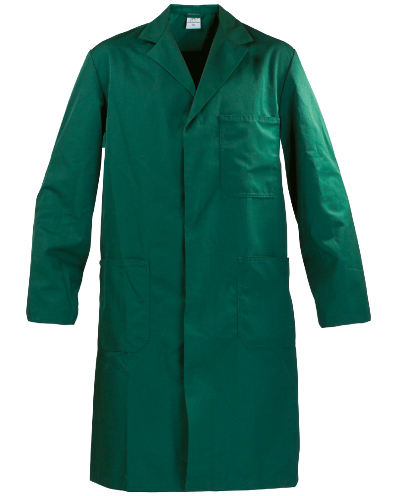 Fartuch męski roboczy 4000, zielony - przód fartucha