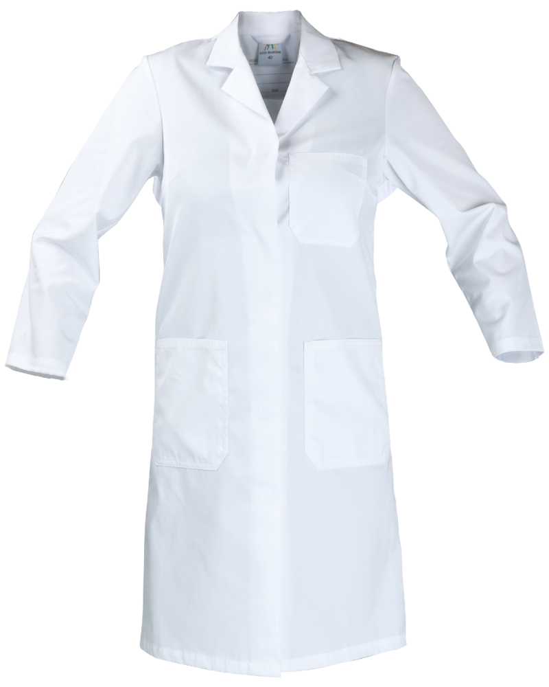 Fartuch damski roboczy 4210, biały - przód fartucha