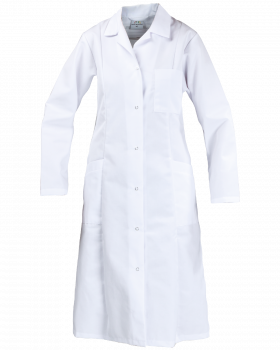 Fartuch damski roboczy 4005, biały - przód fartucha