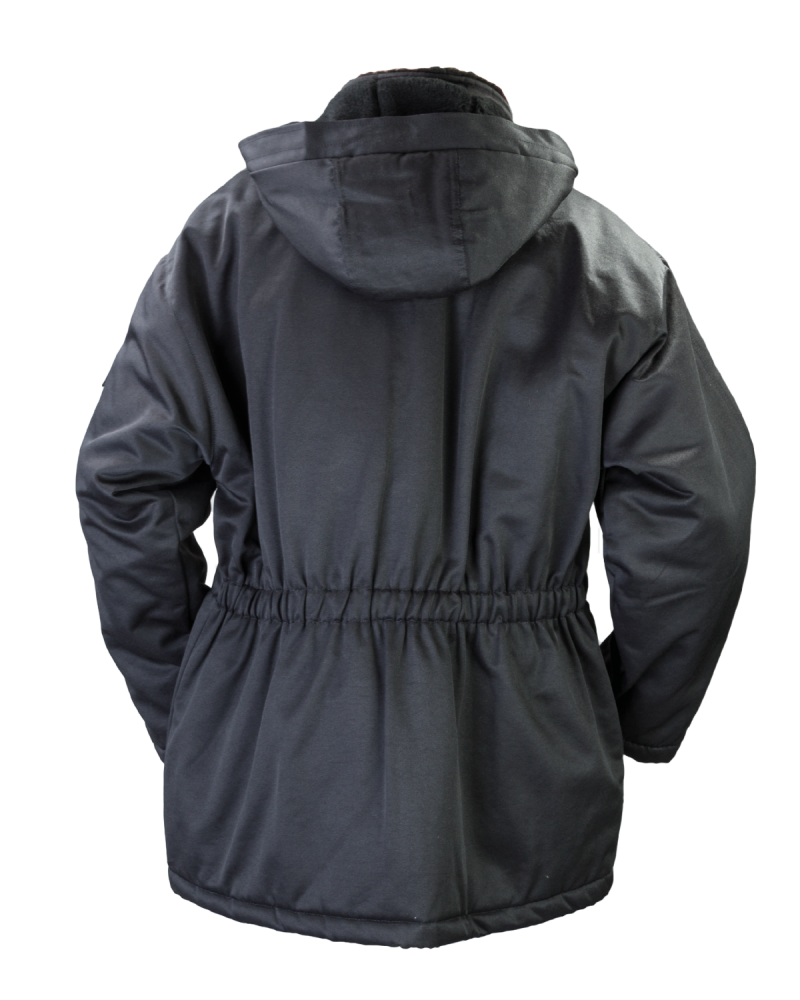 Kurtka zimowa, robocza, ciepłochronna Koala, czarna - tył kurtki