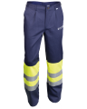 Spodnie Hi-Vis multiochronne,  ostrzegawcze 5900, Granatowy/Hi-Vis Żółty - przód spodni