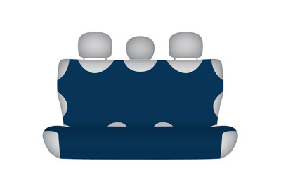 SHIRT COTTON cover for the rear bench - navy blue