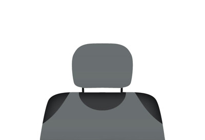 Graphite headrest covers - 2 pieces