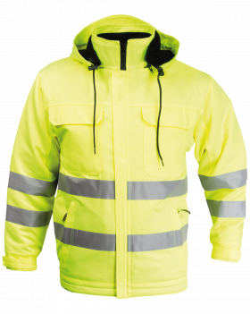 Kurtka ciepłochronna 1241, żółta ostrzegawcza