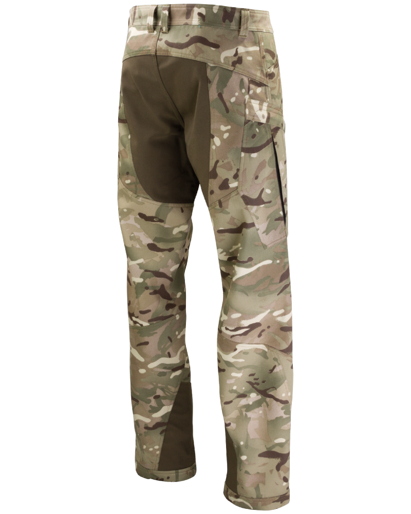 Spodnie Camo Green, szybkoschące, moro - prawy bok z tyłu spodni