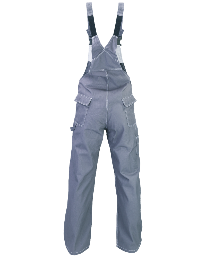 Ogrodniczki robocze TOP szaro-białe