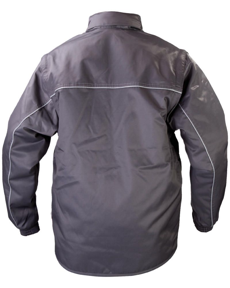 Kurtka zimowa Basto – 4w1, szaro-czarna - tył