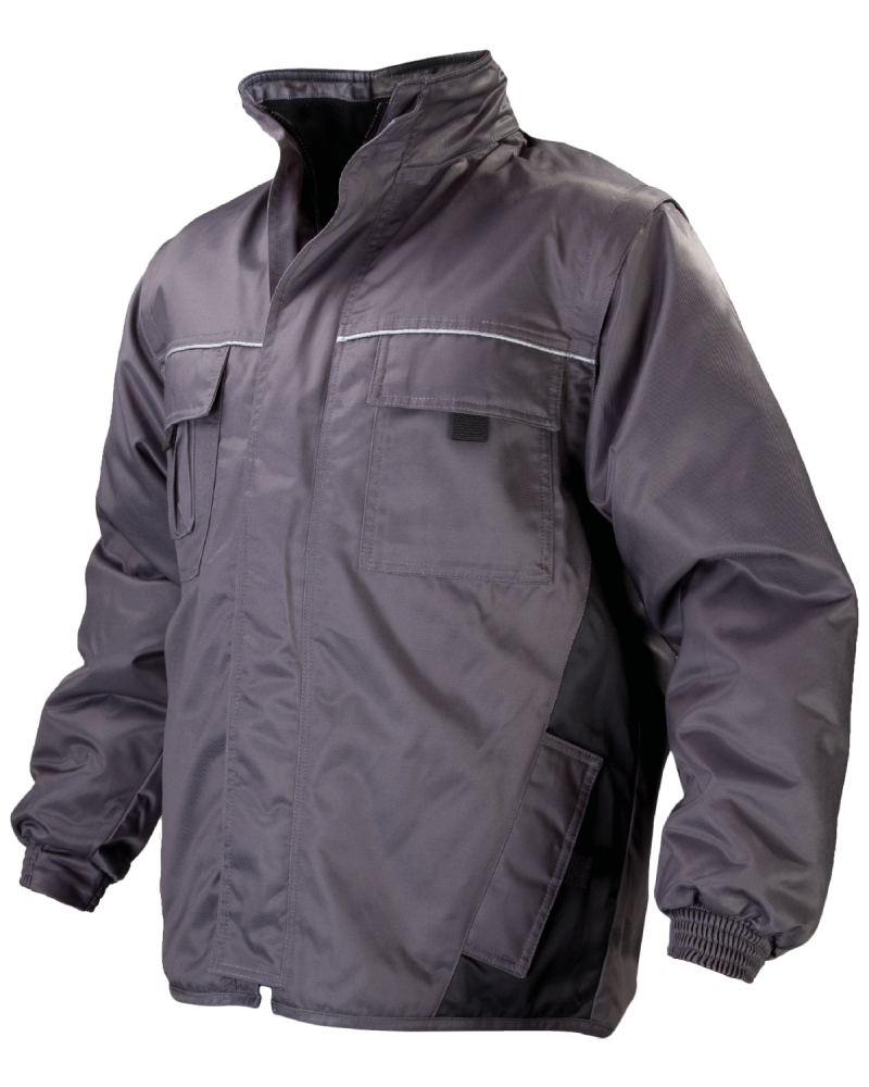 Kurtka zimowa Basto – 4w1, szaro-czarna - lewy bok