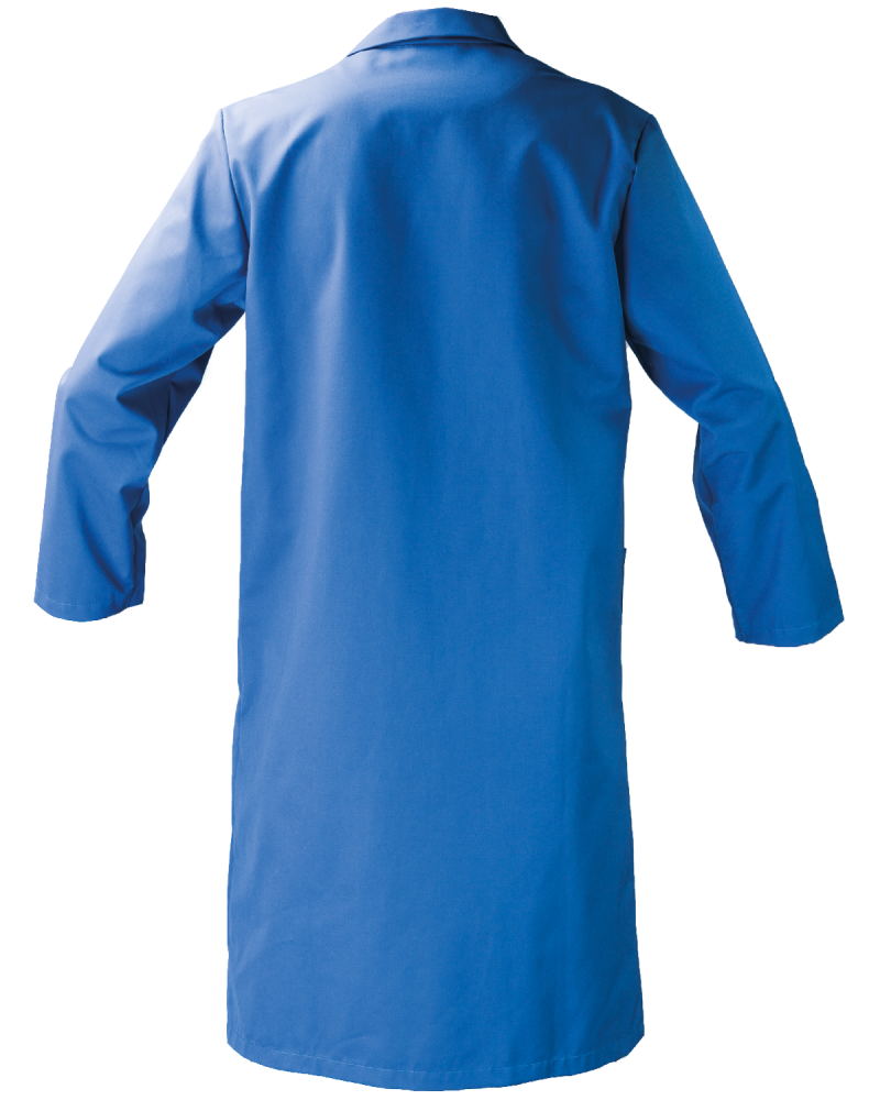 Fartuch męski roboczy 4000, niebieski - tył fartucha