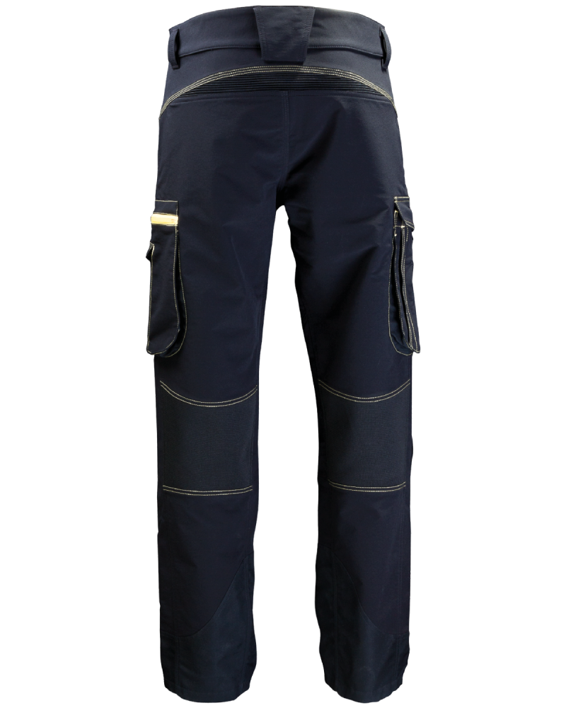 Spodnie Pure Black, wodoodporne, czarne - tył spodni