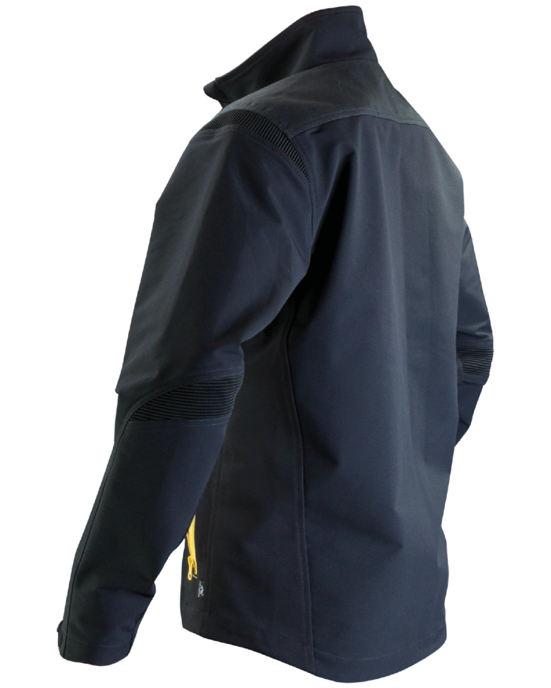 Bluza Pure Black/Yellow wodoodporna, czarno-żółta - lewy bok bluzy