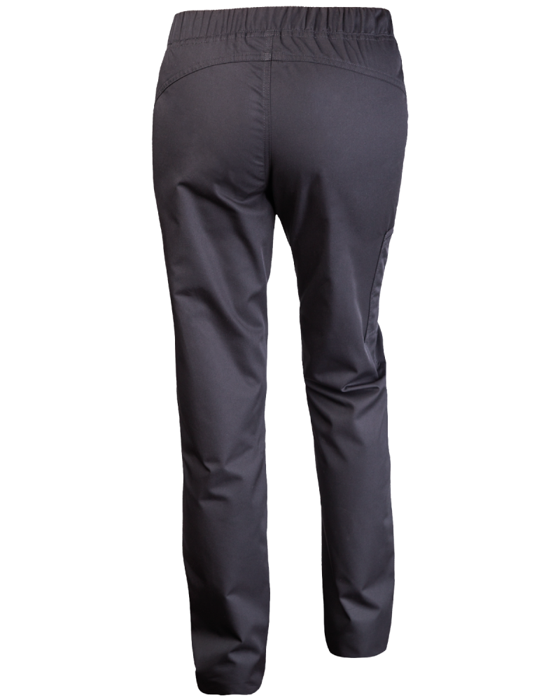 Spodnie damskie biodrówki na gumce, czarne - tył