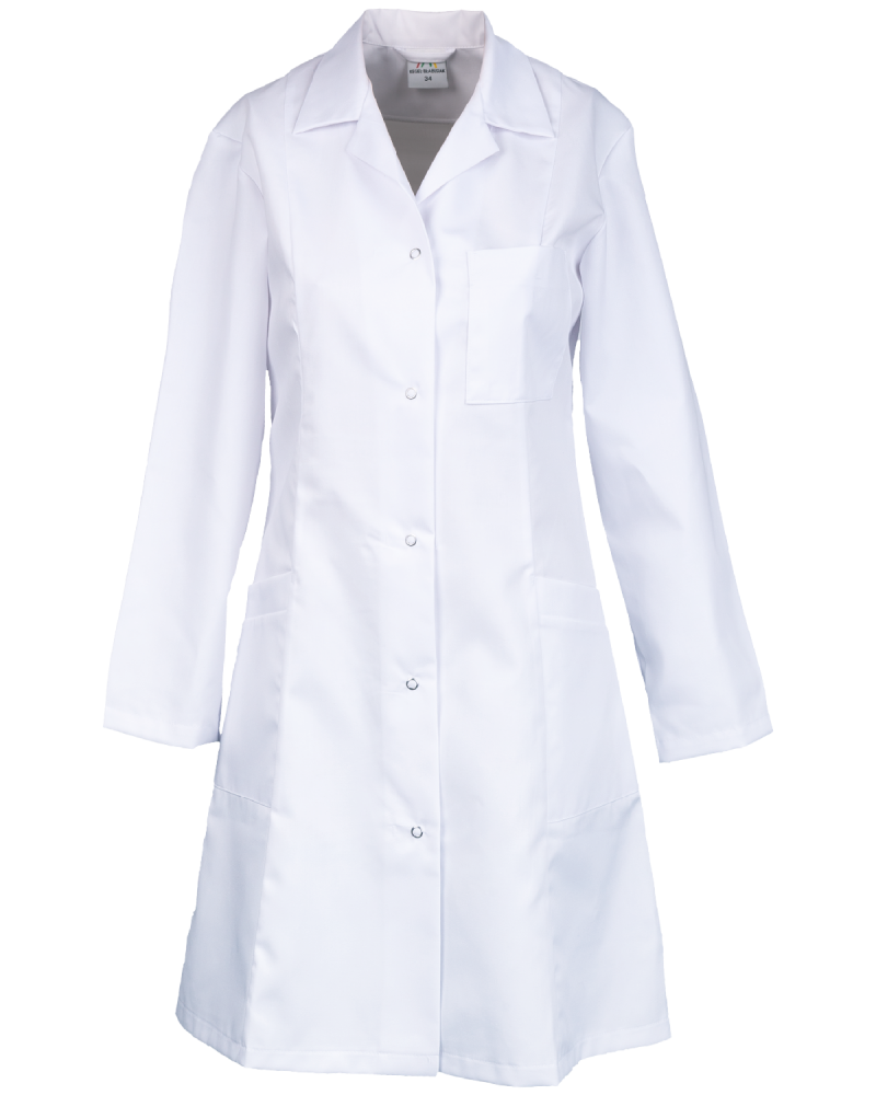 Fartuch damski ¾ biały - przód