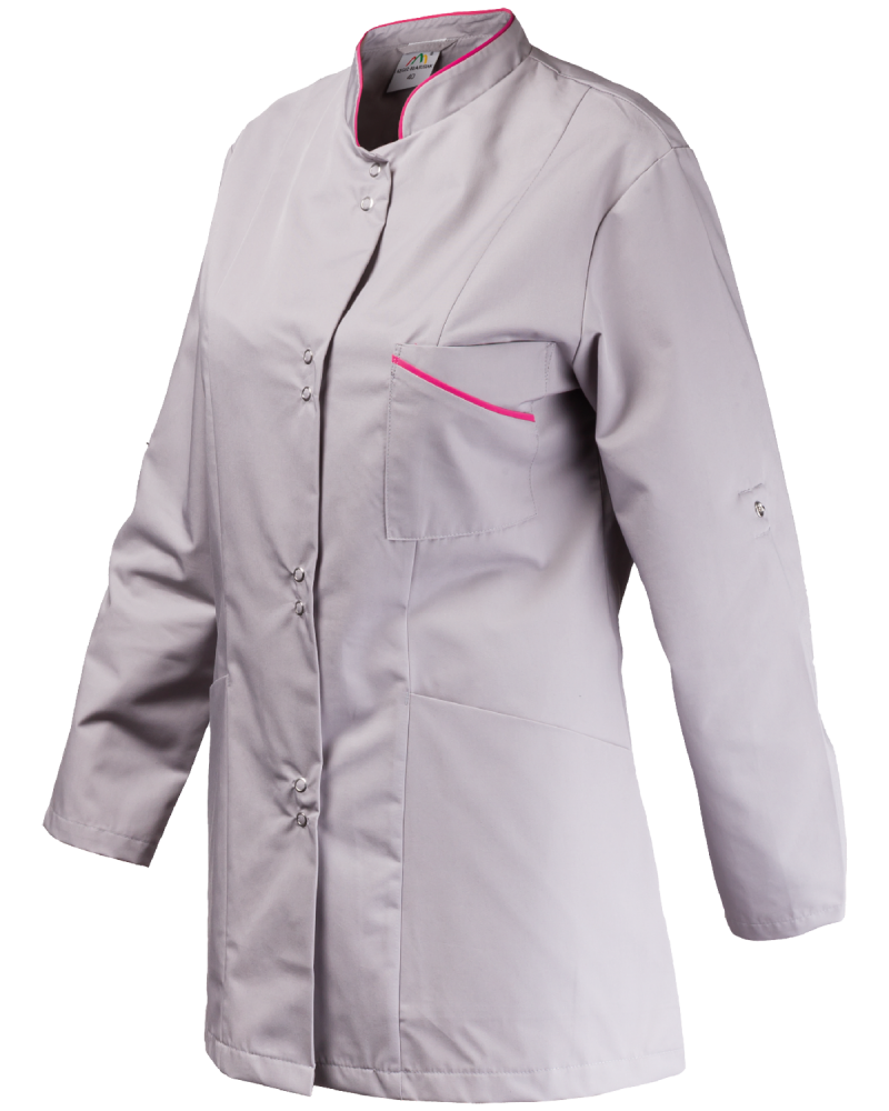 Bluza damska medyczna 3433, szara - lewy bok