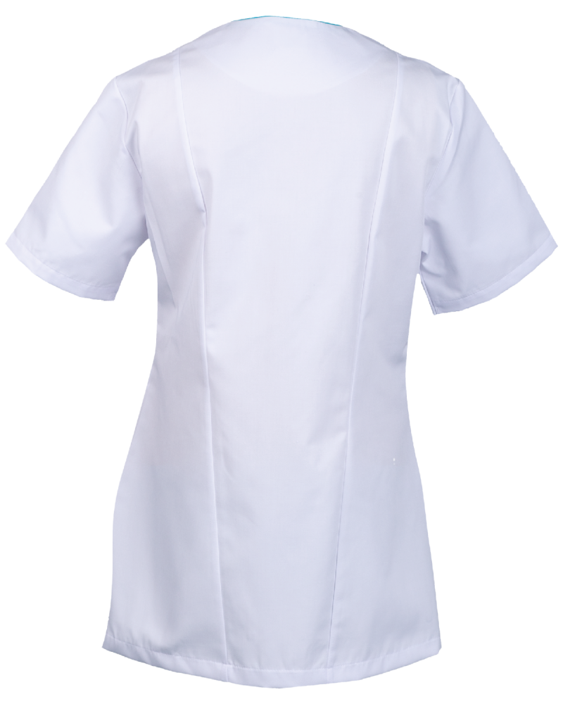 Bluza damska 3344 - krótki rękaw — tył bluzy