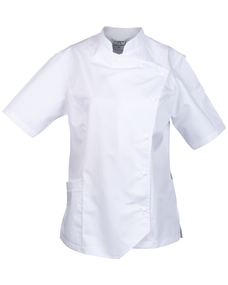 Bluza kucharska damska 3760, biała - przód