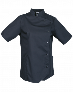 Bluza kucharska damska 3760, czarna - przód