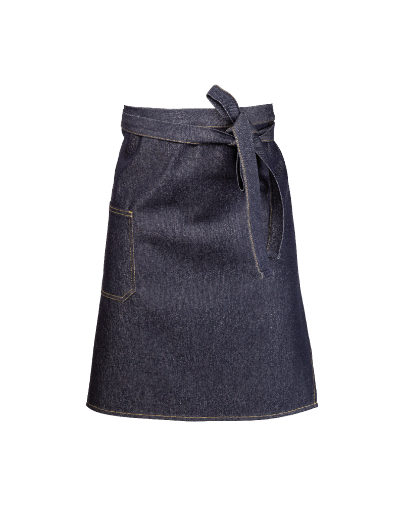 Zapaska „60” Jeans z kieszonką – 100% bawełny - przód