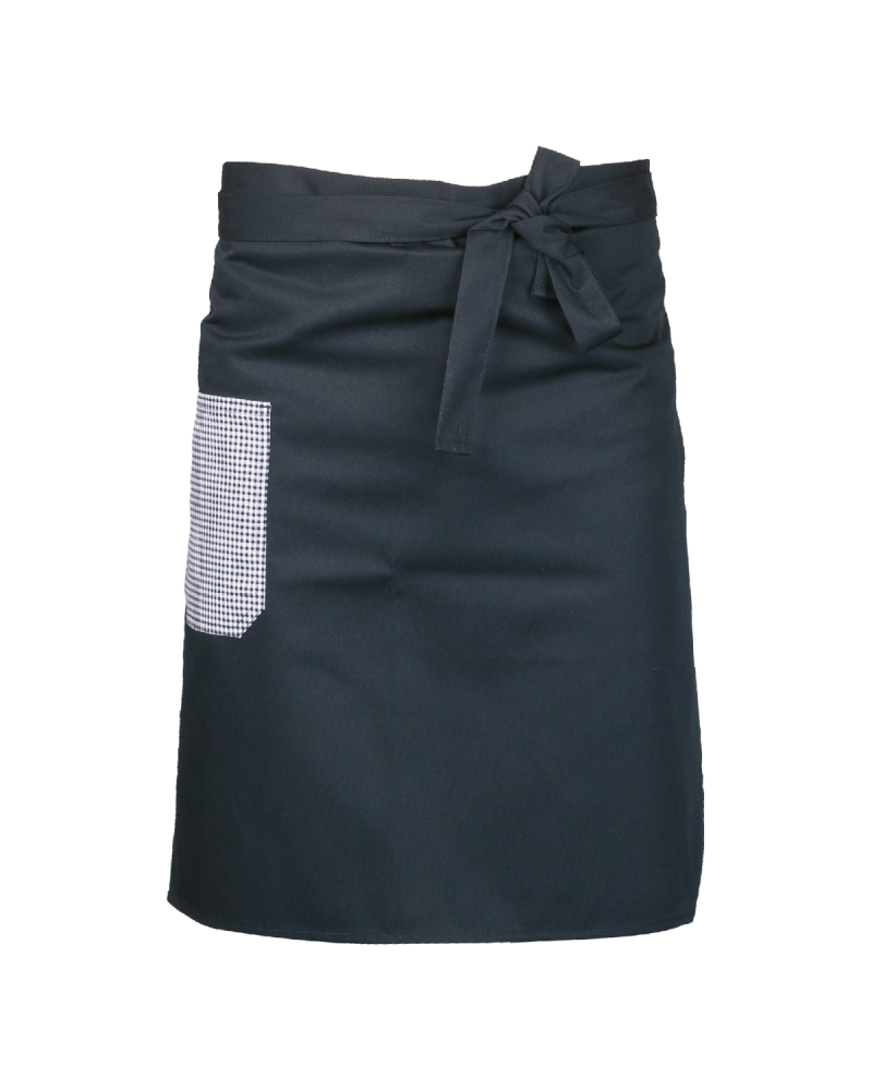 Zapaska 60 z kieszonką pepita, czarna