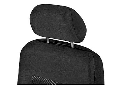 Headrest covers POSEIDON black - 2 pieces