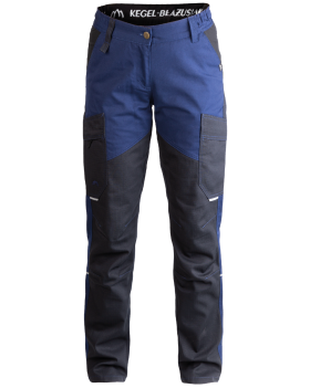 Spodnie damskie 5504/V-WORK serwisowe czarno-granatowe - przód spodni