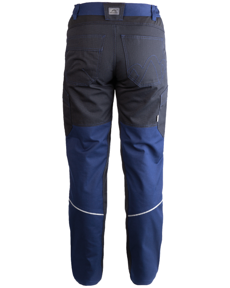 Spodnie damskie 5504/V-WORK serwisowe czarno-granatowe - tył spodni