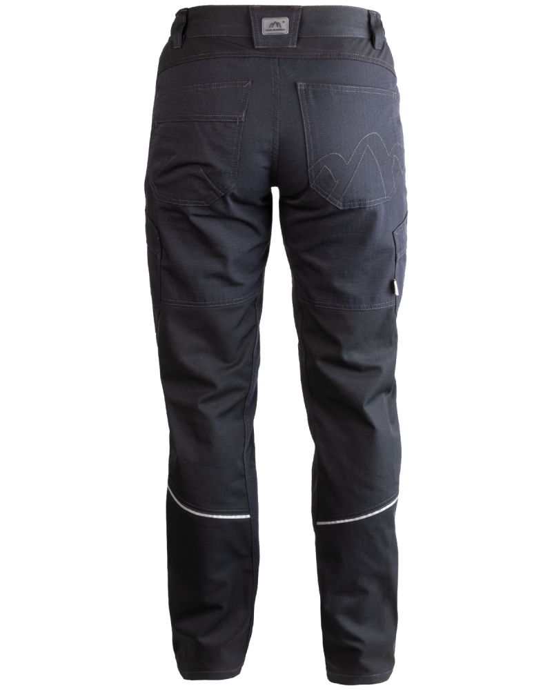 Spodnie damskie 5504/V-WORK do pracy czarne - tył spodni