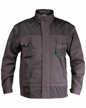 Bluza z odpinanymi rękawami 3906 (Grafitowy, Zielony) - KT