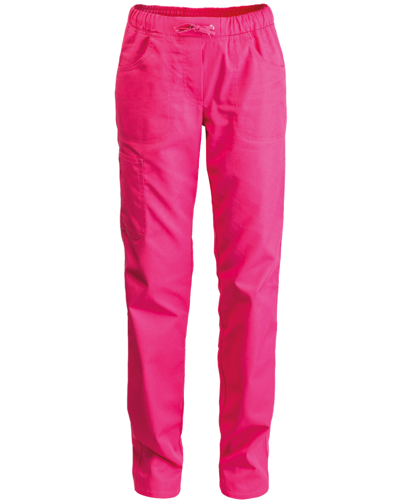 spodnie damskie biodrówki, różowe - przód