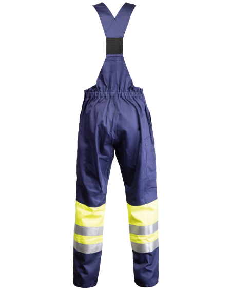 Ogrodniczki multiochronne Hi-Vis, granatowe