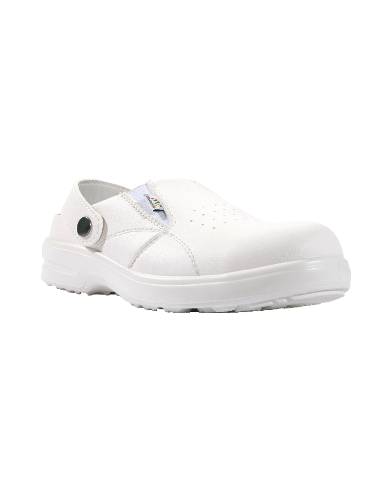 sandały Haccp Bari, białe gastronomia - prawy bok buta