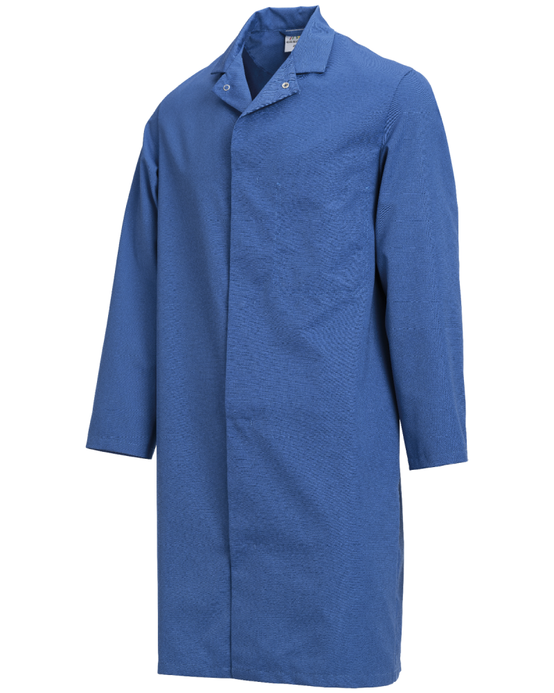 Fartuch Haccp 4089, niebieski - lewy bok