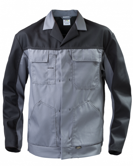 Bluza robocza Work, szaro-czarna - przód bluzy 2