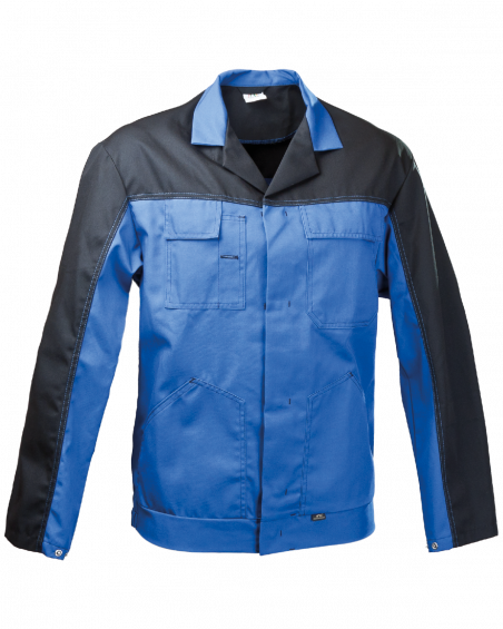 Bluza robocza Work, niebiesko-czarna - przód bluzy