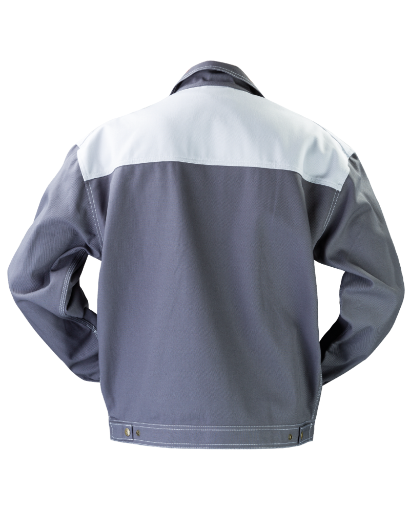 Bluza robocza PROFI, szaro-biała - tył bluzy